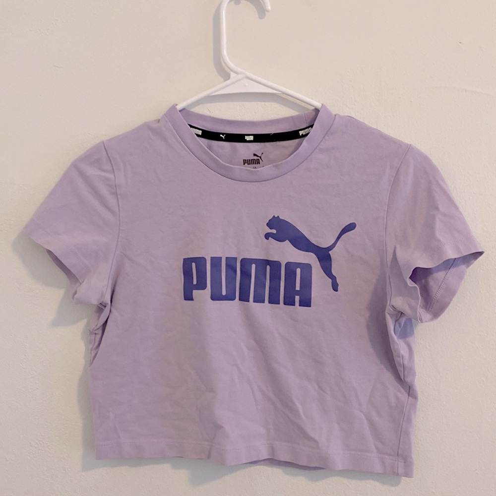 | Lavender Purple Puma Crop Top | Size M |